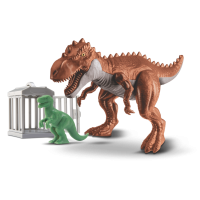 DINOSSAURO T-REX C/JAULA+FILHOTE 32,5CM 465
